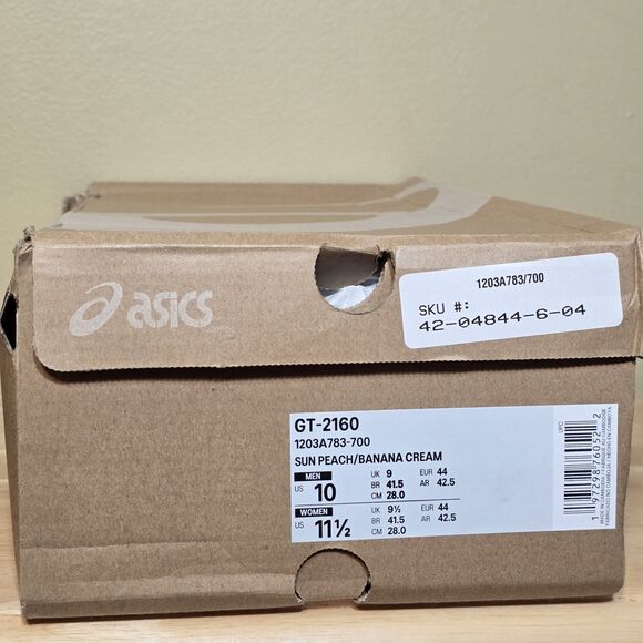 ASICS GT 2160 Orange Silver Foot Locker Exclusive 1203A783-700 Men\'s Size 10